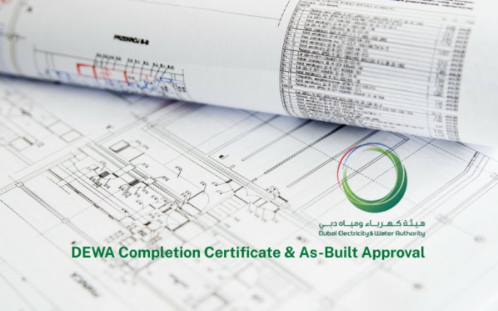DEWA Application for Completion Certificate and As Built Approval